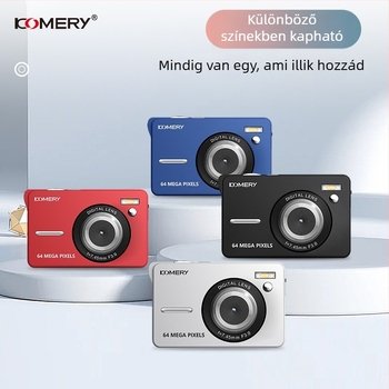 HD digitális kamera CMOS szenzorral, 56MP, 20x optikai zoom, 3.0 hüvelykes LCD, 1080p videó