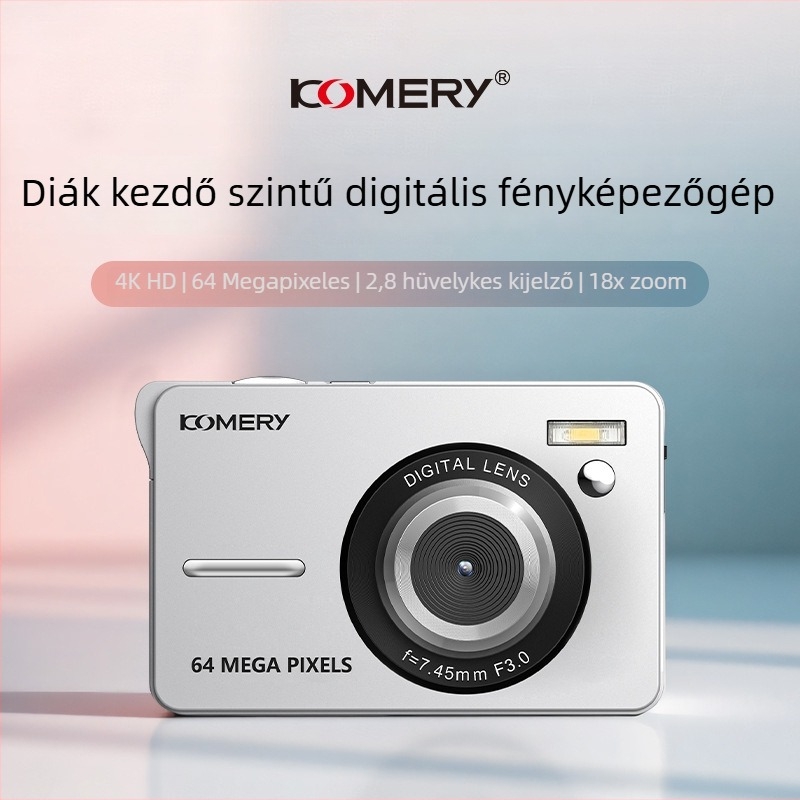 HD digitális kamera CMOS szenzorral, 56MP, 20x optikai zoom, 3.0 hüvelykes LCD, 1080p videó
