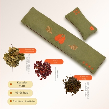 Csukló-támasz billentyűzethez és egérhez – Mugwort Velvet anyagból, kézzel készített, kétoldalas, moxibustion ápolás, Light Luxury stílus