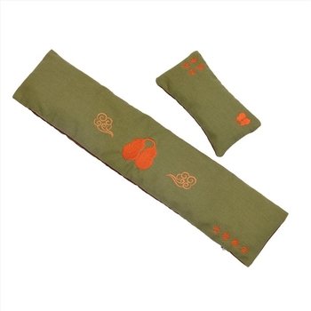 Csukló-támasz billentyűzethez és egérhez – Mugwort Velvet anyagból, kézzel készített, kétoldalas, moxibustion ápolás, Light Luxury stílus