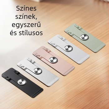 Összecsukható telefon-tartó, rozsdamentes acél, rezgésmentes, egyszerű stílus