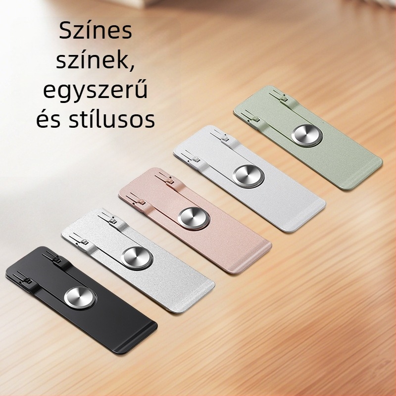 Összecsukható telefon-tartó, rozsdamentes acél, rezgésmentes, egyszerű stílus