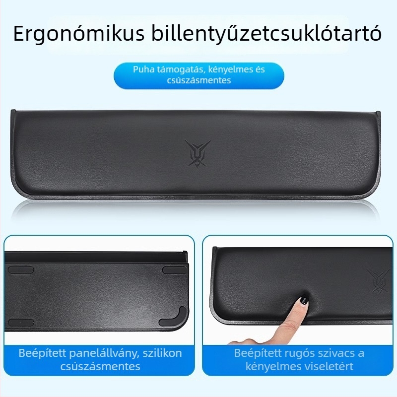 Mechanikus billentyűzet csuklótámasz, csúszásmentes felülettel, kompatibil 87/98/99/104 gombos billentyűzetekkel, játékhoz és gépeléshez, testreszabható