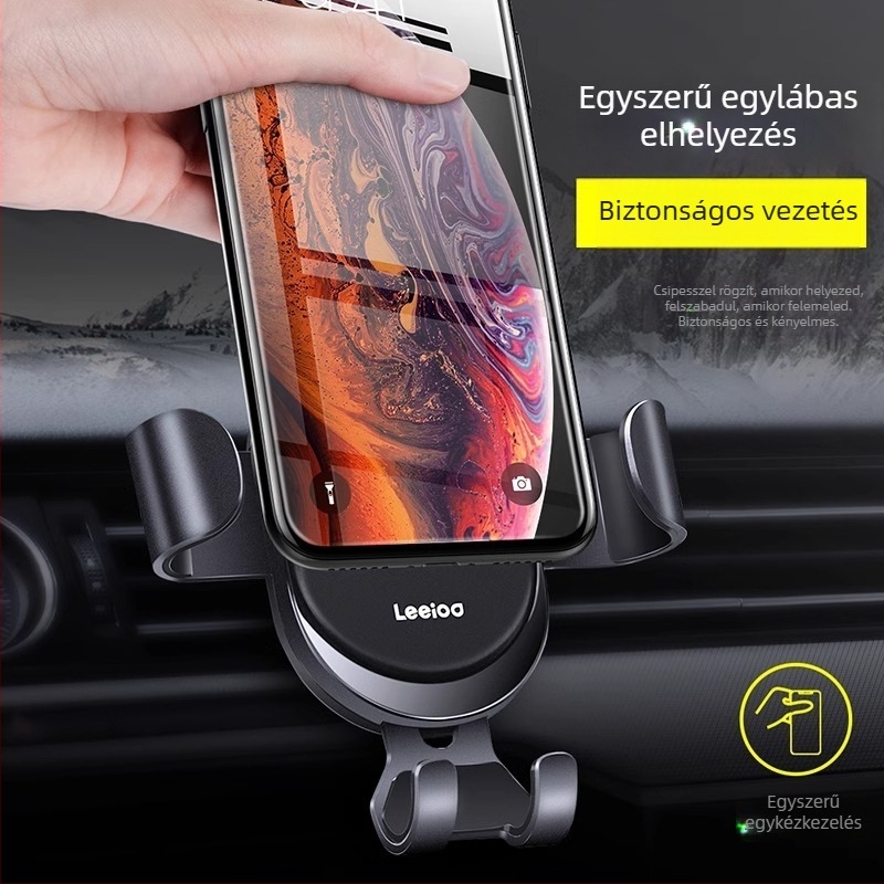 Autótelefon-tartó Leeioo/leyi • fém • a jármű klímaberendezésének ventillációjához