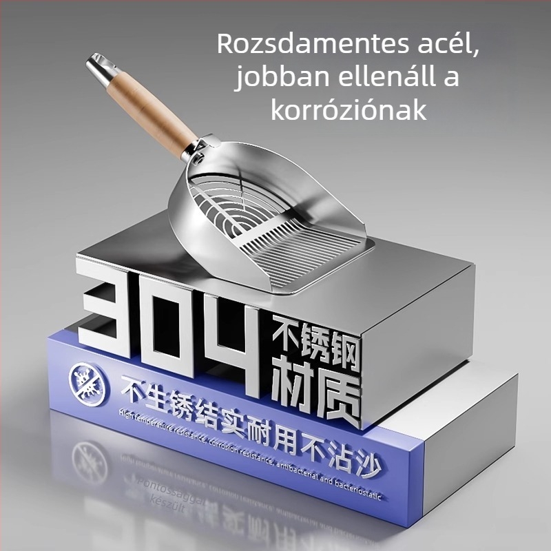 Macskaalom kanál, National Favorite, egy darabból készült 304 rozsdamentes acélból, kettős réses dizájn