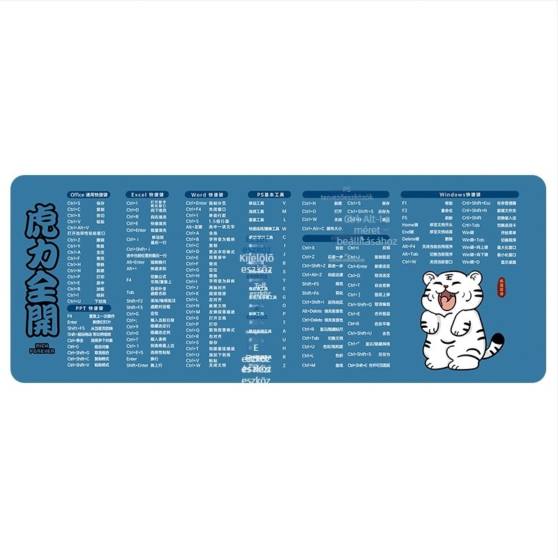 Pacha Dog billentyűzet- és egérpad csuklótámaszzal, rendkívül vastag, csúszásmentes, irodai íróasztalhoz