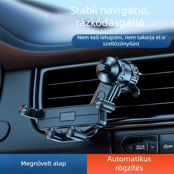 Új autótelefon-tartó a szellőzőnyíláshoz, gravitációs, mini láthatatlan tartó, nem akadályozza a klímát