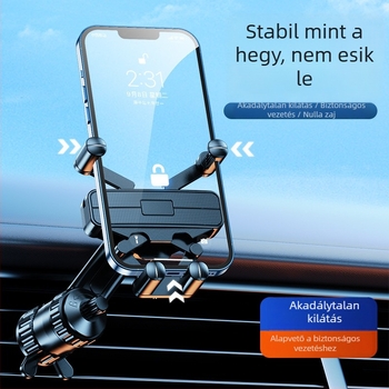 Új autótelefon-tartó a szellőzőnyíláshoz, gravitációs, mini láthatatlan tartó, nem akadályozza a klímát