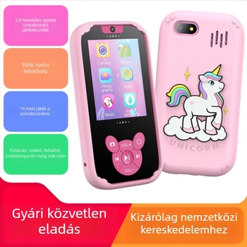 W9 gyerekeknek szánt játékos telefon kamera funkcióval — LCD kijelző, beépített memória, videófelvétel, fényképezés, 3–5 órás akkumulátor