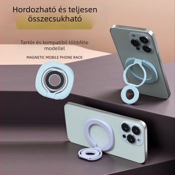 Kétoldalas mágneses telefonállvány – ötvözet anyag, rezgésmentes, univerzális autó- és íróasztali tartó