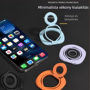 Kétoldalas mágneses telefonállvány – ötvözet anyag, rezgésmentes, univerzális autó- és íróasztali tartó