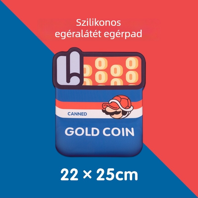 Csukló alátámasztó egérpad - szilikon + szövet, egyoldalas, csukló-támasz, hőtranszfer nyomtatás
