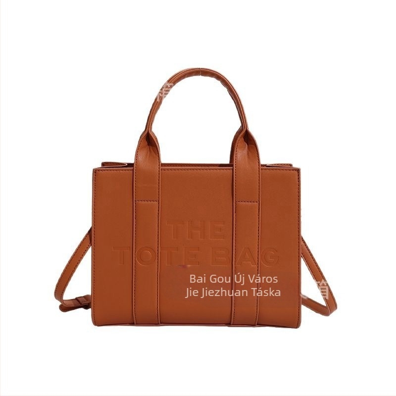 Női tote táska, könnyű luxus, nagy kapacitás, PU bőr, poliészter bélés, cipzár, vízszintes négyszög alak, belső telefontartó zseb, egy vállpánt, mindennapi használatra, 2023 ősz