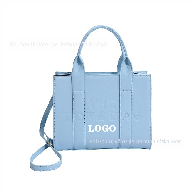 Női tote táska, könnyű luxus, nagy kapacitás, PU bőr, poliészter bélés, cipzár, vízszintes négyszög alak, belső telefontartó zseb, egy vállpánt, mindennapi használatra, 2023 ősz