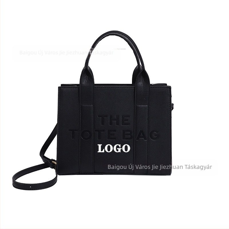 Női tote táska, könnyű luxus, nagy kapacitás, PU bőr, poliészter bélés, cipzár, vízszintes négyszög alak, belső telefontartó zseb, egy vállpánt, mindennapi használatra, 2023 ősz