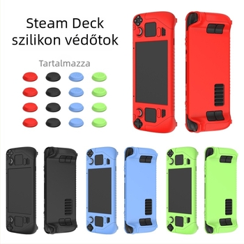 Steam Deckhez szilikon védőburkolat - hőnyomással készült kivitel, 160 g, Shenzhen eredet