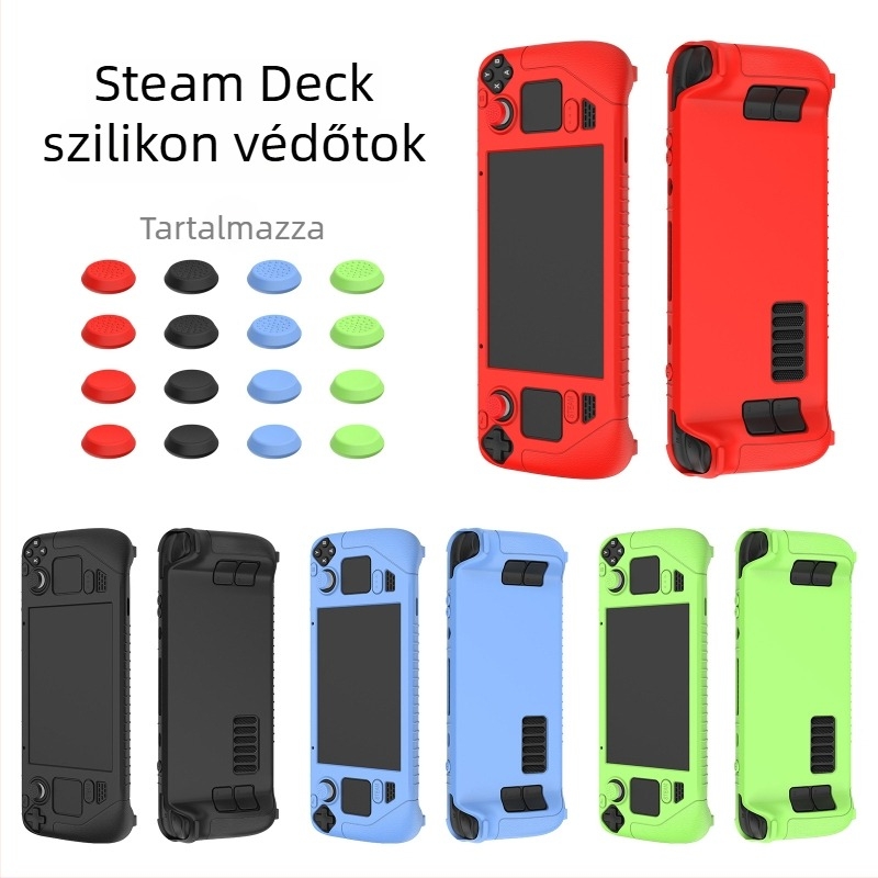 Steam Deckhez szilikon védőburkolat - hőnyomással készült kivitel, 160 g, Shenzhen eredet