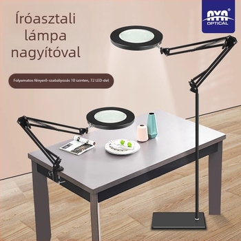 Asztali nagyító világítással, 20x, kézi modell gravírozáshoz és elektronikai javításhoz.