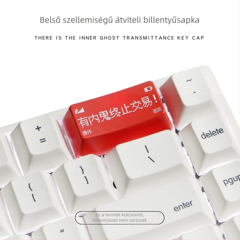 Kulcskap, személyre szabott, átlátszó, Backspace és Enter billentyűkhöz mechanikus billentyűzeteken