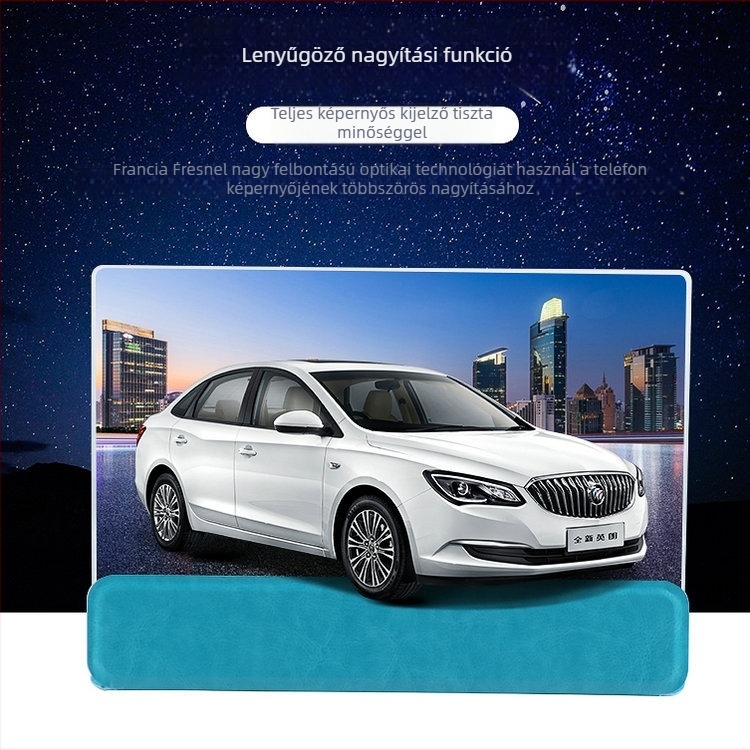 12 hüvelykes telefonképernyő nagyító, 3D HD videó, univerzális összecsukható állvány tabletához