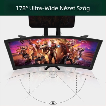 Telefonhoz való kijelzőerősítő tartó — univerzális, műanyag, semleges márka, testreszabható