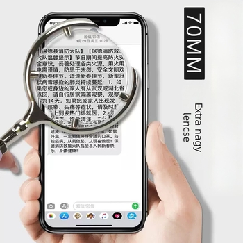 Antik stílusú teljesen fémből készült kézi nagyító, 20x nagyítás, rozsdamentes acél