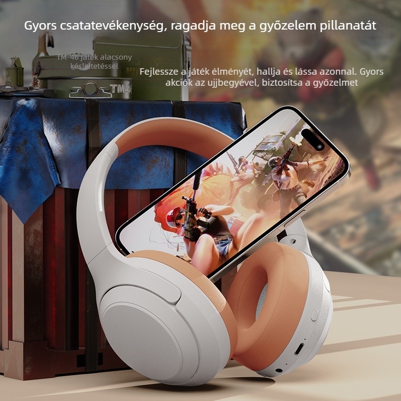 DR83 Vezeték nélküli Bluetooth játékfejhallgató – hosszú akkumulátor-üzemidő (>8 óra), IPX4 vízálló, Bluetooth 5.0, 10 m hatótávolság