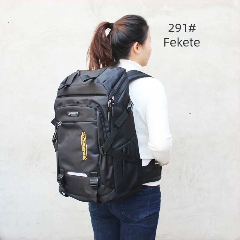 Vízálló nagy kapacitású hátizsák kültéri túrázáshoz, 36–55L; anyag: Oxford vászon; funkciók: légáteresztő, vízálló, kopásálló, tehercsökkentő; légpárnás vállpántok; bélés: poliészter