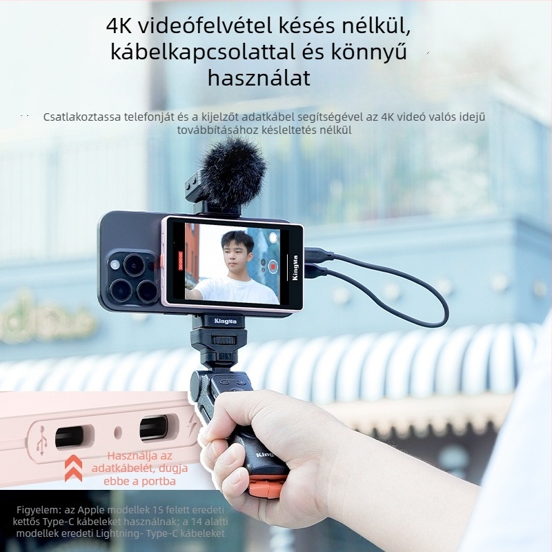 Hátsó selfie-kijelző monitor okostelefonhoz – influencer élő közvetítéshez, hordozható utazási fotózási segéd (Márka: Other; Modell: Other; Típus: Official standard configuration)