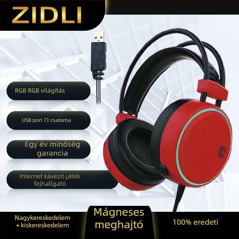 Magnetic Force ZH8 vezetékes gaming headset – Márka: Magnetic Force; Típus: Vezetékes; Személyre szabás: Nem támogatott