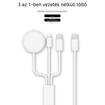 Apple Watch vezeték nélküli töltő minden sorozathoz, PD töltés, mágneses töltés, 2,5 A kimenet, 5 W összteljesítmény