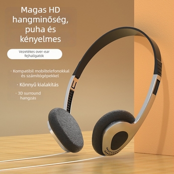 Kyle sound 071 vezetékes fejhallgató, retro stílus, 3,5 mm jack, 1,2 m kábel, 30 mm meghajtó, impedancia 106 Ω