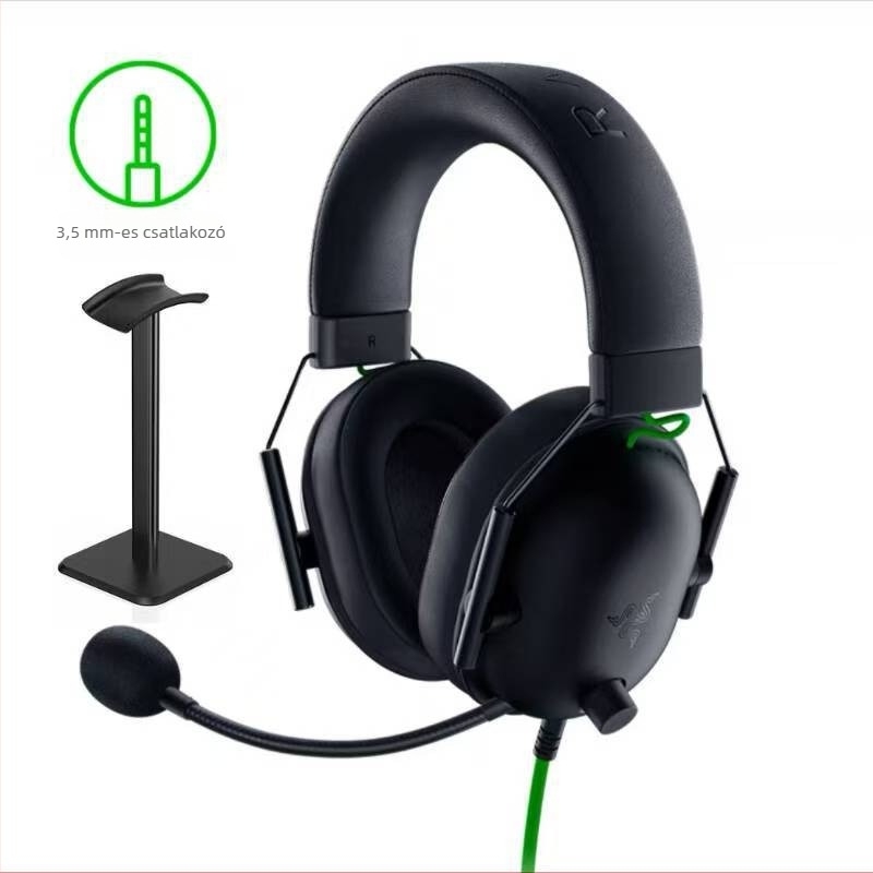 V2X Gaming fejhallgató 7.1 Surround hangzással, 40 mm meghajtók, vezetékes 3,5 mm csatlakozó, mikrofon, frekvenciatartomány 20 Hz–20 kHz