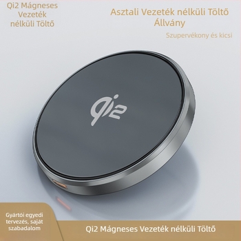 Mágneses vezeték nélküli töltőállvány – 15W, Qi2MPP tanúsítvánnyal, MagSafe-kompatibilis az iPhone 13/14/15-höz