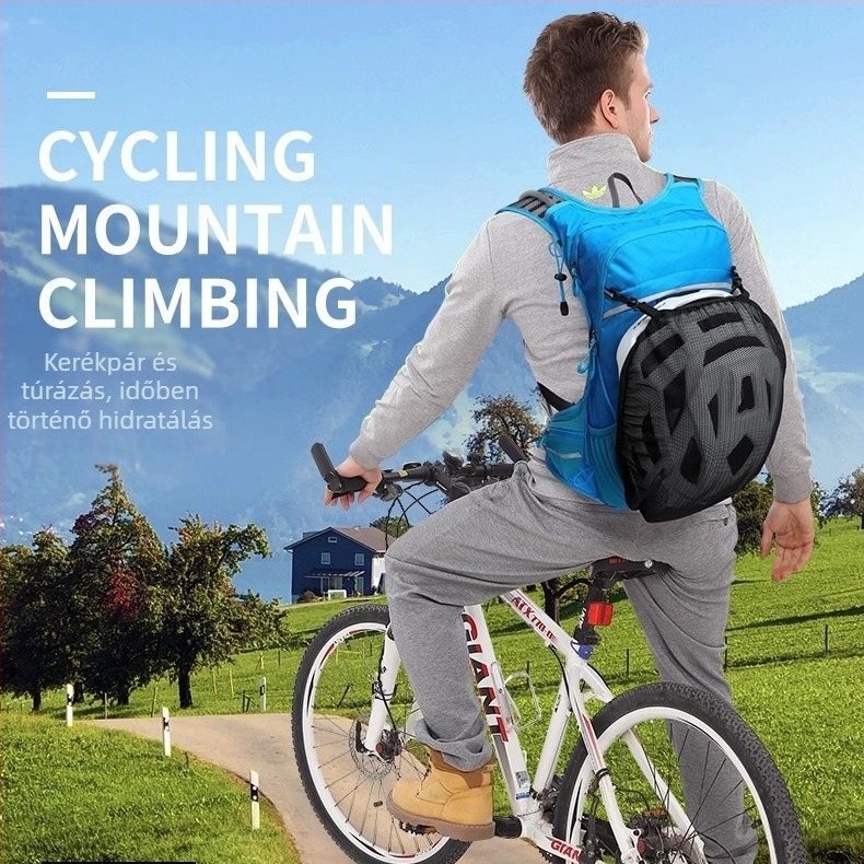 KCTS nylon sporttáska hegymászáshoz, túrázáshoz és kerékpározáshoz légpárnás vállpánttal