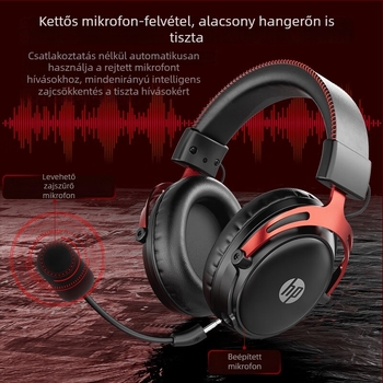 HP GH20 gaming fejhallgató 7.1 környezeti hangzással és Delta pozicionálással