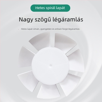 Fürdőszobai ventilátor elülső redőnyös, üvegablak stílus, 220 V, 15/18/25 W, mechanikus működtetés