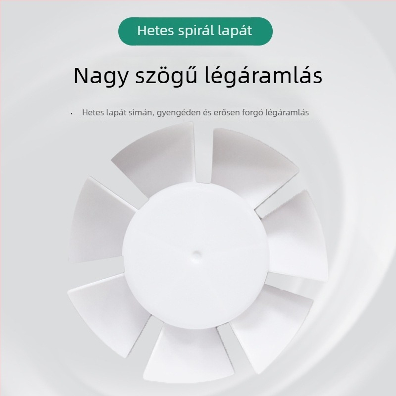 Fürdőszobai ventilátor elülső redőnyös, üvegablak stílus, 220 V, 15/18/25 W, mechanikus működtetés