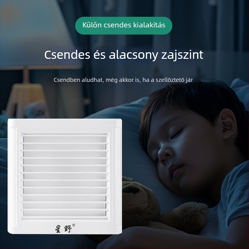 Fürdőszobai ventilátor elülső redőnyös, üvegablak stílus, 220 V, 15/18/25 W, mechanikus működtetés