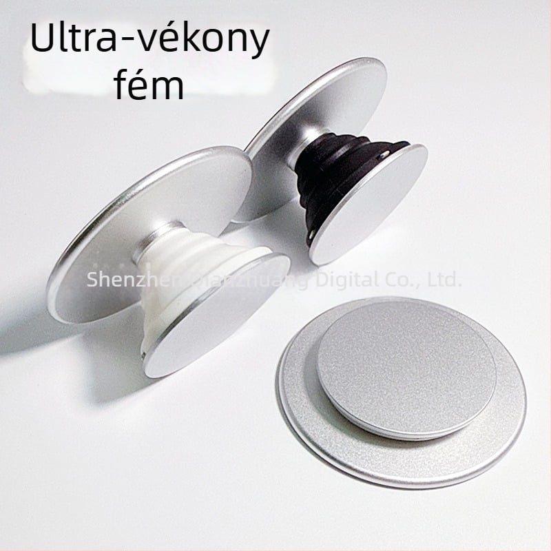 Snap-On mágneses telefon-tartó – ultra vékony, ABS + TPU, erős mágnes, fém váz; asztali használathoz és szelfihez