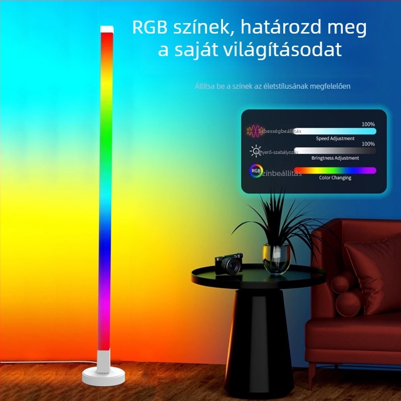 Guantuo LED állólámpa PC árnyékolóval, műanyag test, modern minimalista stílus, feszültség ≤36V