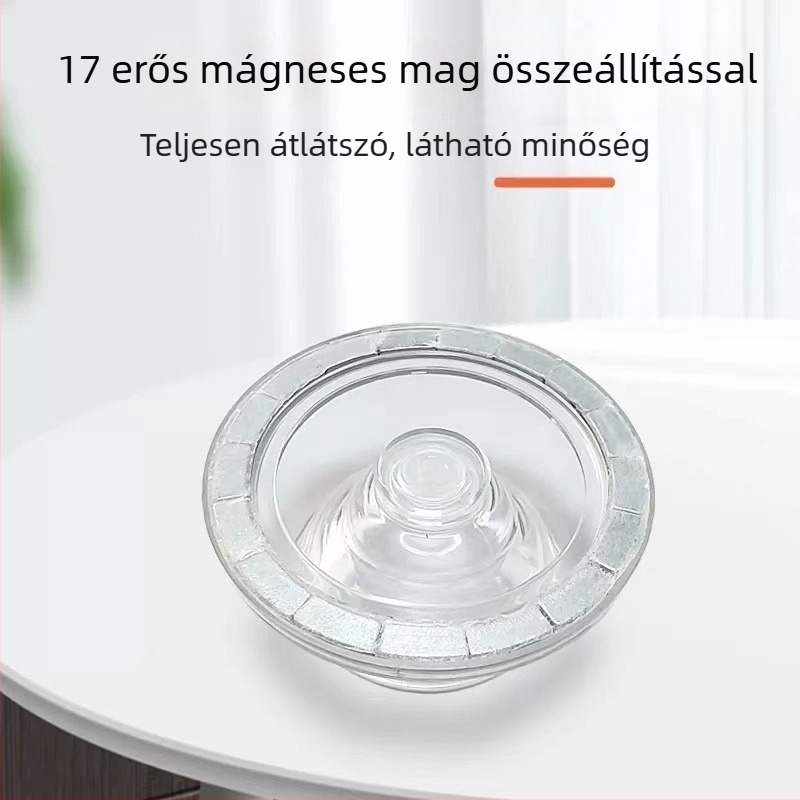 Snap-on telefon tartó mágneses szívóerővel; ABS + mágnes + átlátszó ragasztó; ideális irodai munkához, élő közvetítéshez és tanuláshoz.