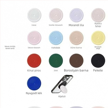 Apple Wave telefontok mágneses állvánnyal és hajtogatható kártyatartóval, asztali használatra