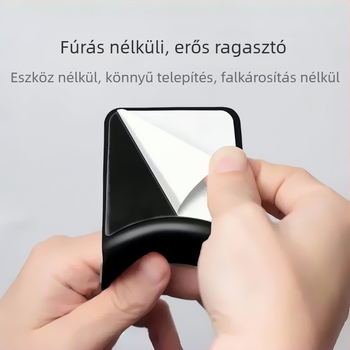 Fülhallgató falra szerelhető tartó, fúrás nélkül az asztal alatt – gamer fejhallgató tartó, modell Headphone wall mount; testreszabás a rajzok szerint; 3C tanúsítvány: 2022152202040936; piacra kerülés: 2025