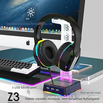XStereo fejhallgatóállvány – világító tartó RGB hangulatvilággal, leválasztható, alumíniumötvözetből