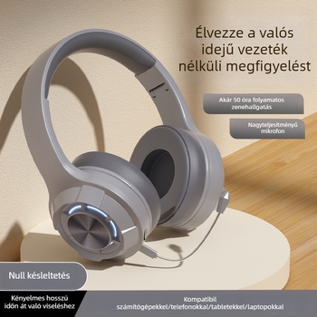 Fejre illesztett Bluetooth headset recitáláshoz, összecsukható, 10 m hatótávolság, BT 5.4, >8 óra üzemidő, IPX4, sztereó hang