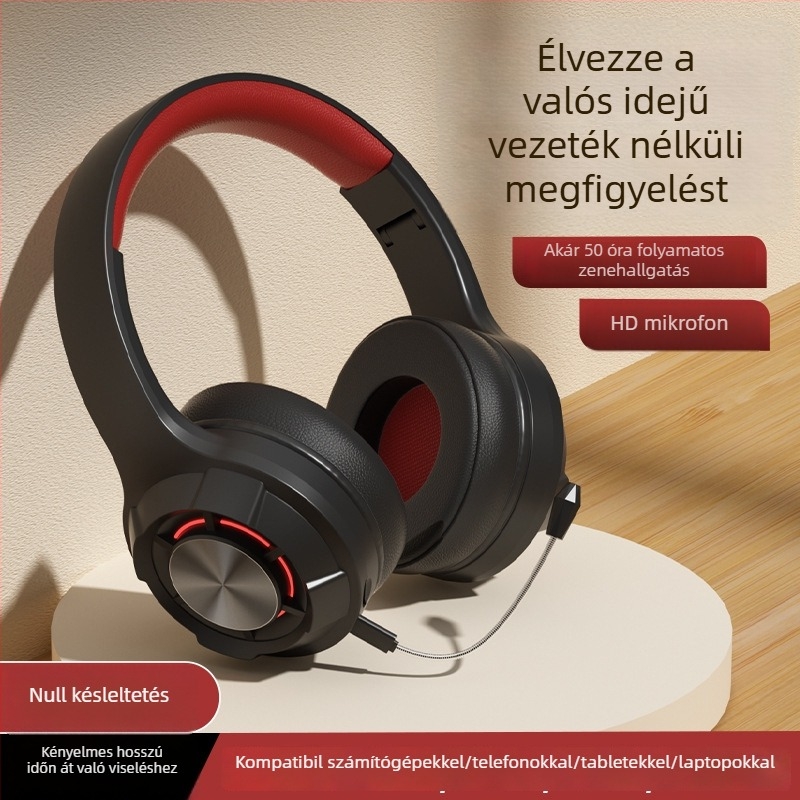 Fejre illesztett Bluetooth headset recitáláshoz, összecsukható, 10 m hatótávolság, BT 5.4, >8 óra üzemidő, IPX4, sztereó hang