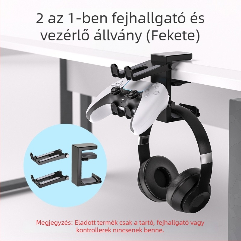 Fejhallgató-Adapter Zy89 – Multifunkcionális falra szerelhető tartó fejhallgatókhoz és játékkonzolokhoz, Libor, származás Dongguan, készleten, tartalmaz állványt és csomagolást