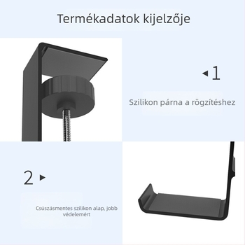 Fém asztali headset-tartó Z20/Z21 – csúszásmentes, erős, OEM feldolgozás