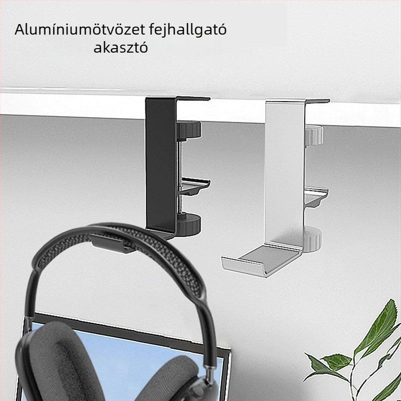 Fém asztali headset-tartó Z20/Z21 – csúszásmentes, erős, OEM feldolgozás